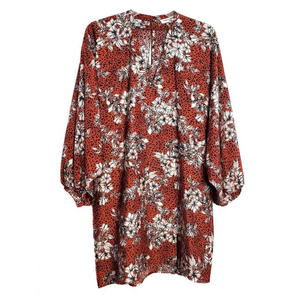 Amanda Uprichard Cheetah Leopard Floral Satin Mini Dress - Picture 2 of 10